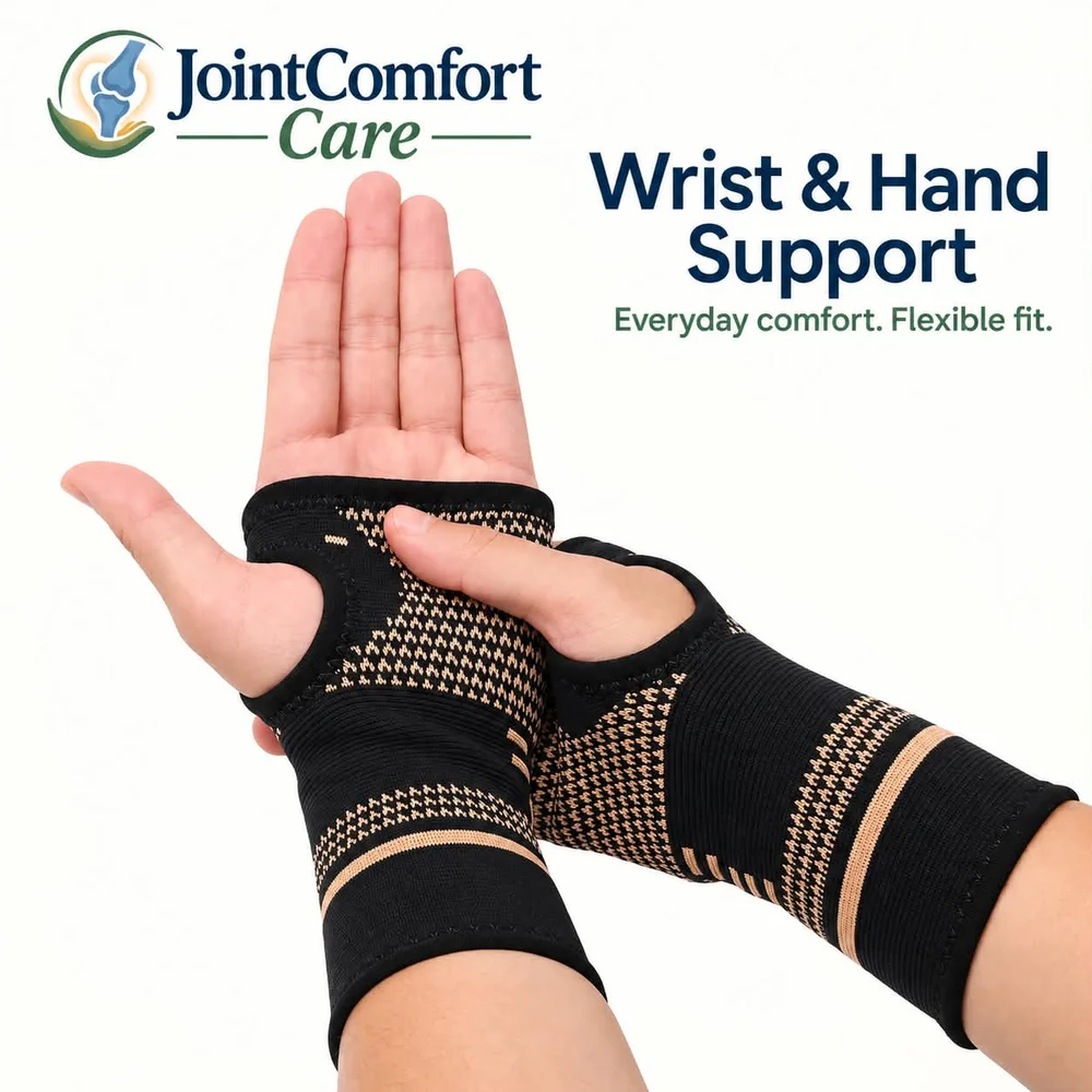 Wrist compression sleeves for arthritis and carpal tunnel